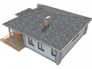 cottage house 3 3D Model