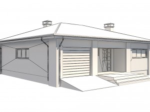 cottage house 3 3D Model