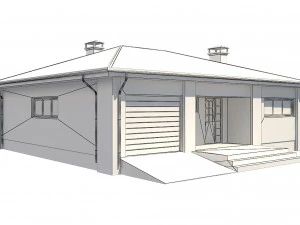 cottage house 3 3D Model