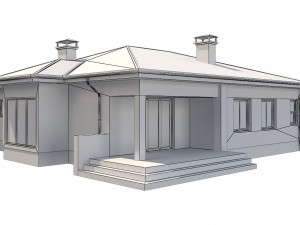 cottage house 3 3D Model