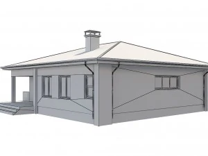cottage house 3 3D Model