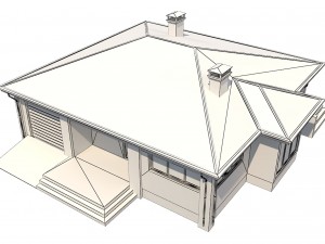 cottage house 3 3D Model