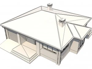 cottage house 3 3D Model
