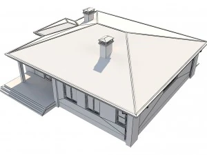 cottage house 3 3D Model