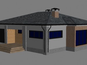 cottage house 3 3D Model