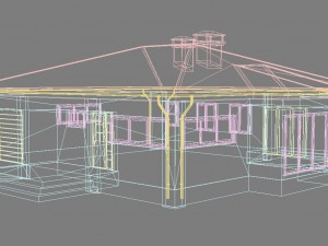 cottage house 3 3D Model