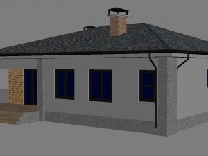 cottage house 3 3D Model