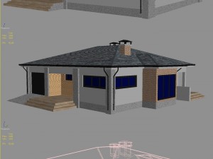 cottage house 3 3D Model
