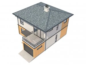 cottage house 4 3D Model