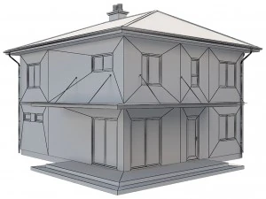 cottage house 4 3D Model