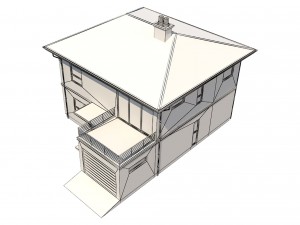 cottage house 4 3D 模型