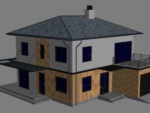 cottage house 4 3D Model