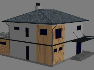 cottage house 4 3D Model