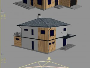 cottage house 4 3D Model