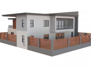 modern house 5 Model 3D