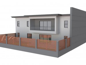 modern house 5 Model 3D