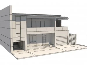 modern house 5 3D Model