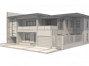 modern house 5 3D Model