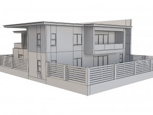 modern house 5 Model 3D