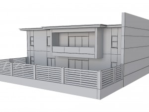 modern house 5 Model 3D