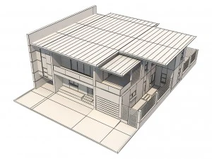 modern house 5 3D Model