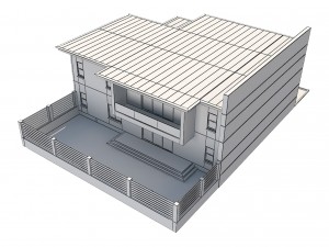 modern house 5 Model 3D