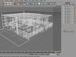 modern house 5 Model 3D