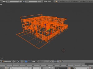 modern house 5 Model 3D