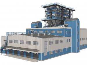 industrial building 2 3D Модель