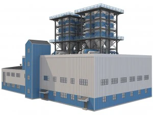 industrial building 2 3D Model