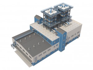 industrial building 2 3D Модель