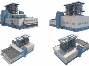 industrial building 2 3D Модель
