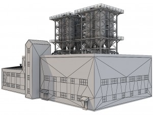 industrial building 2 3D Модель