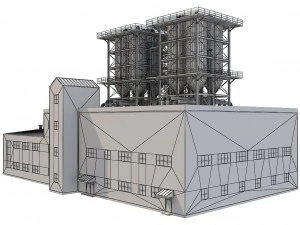 industrial building 2 3D Model
