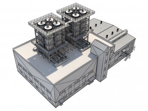 industrial building 2 3D Модель