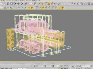 industrial oil refinery 1 3Dモデル