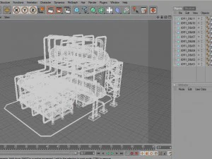 industrial oil refinery 1 3D Model