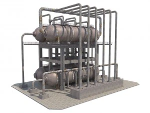 industrial silo 8 3D Model