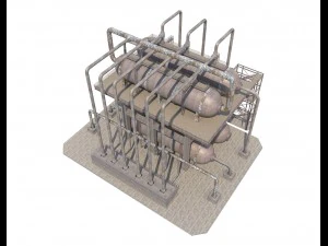 industrial silo 8 3D Model