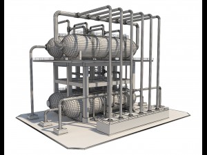 industrial silo 8 3D Модель