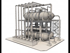 industrial silo 8 3D Модель