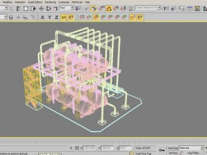 industrial silo 8 3D Model