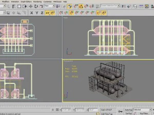 industrial silo 8 3D Model