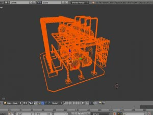 industrial silo 8 3D Model