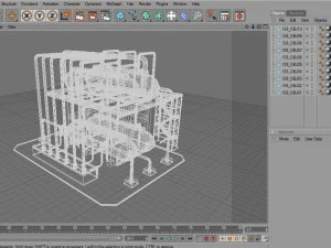 industrial silo 8 3D Model