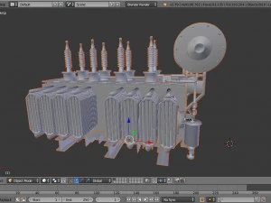 electrical transformer1 3D Model