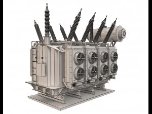 electrical transformer4 3D Model