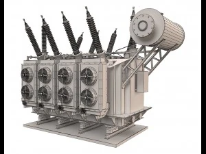 electrical transformer4 3D Model