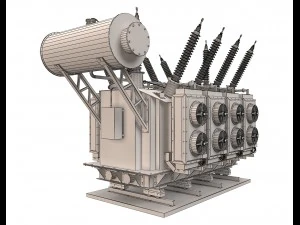 electrical transformer4 3D Model