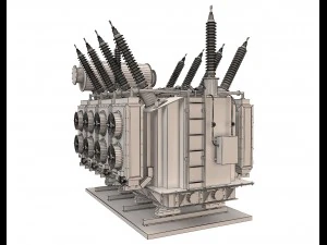 electrical transformer4 3D Model